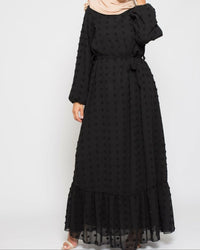 Long Skirt Foreign Small Hair Ball Abay Dress