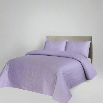 Lilac Sateen Bed Sheet Set