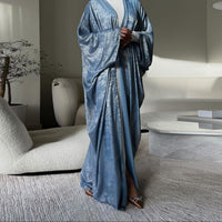 Fashion Bronzing Robe Abaya Outerwear