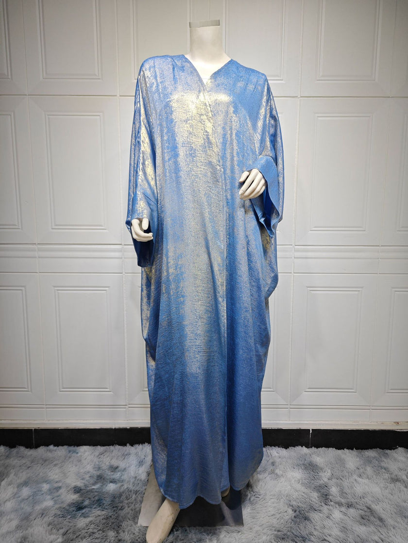 Fashion Bronzing Robe Abaya Outerwear