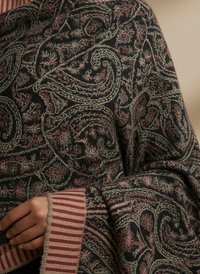 Sarinnah Premium D54-Luxury Formal Heavy Embroidered Karandi Shawl.