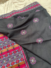 Sarinnah Premium D60-Luxury Formal Heavy Embroidered Karandi Shawl.