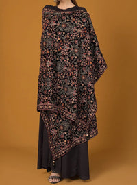 Sarinnah Premium D70-Luxury Formal Heavy Embroidered Karandi Shawl.