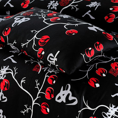 Floral Cotton Sateen Bed Sheet Set